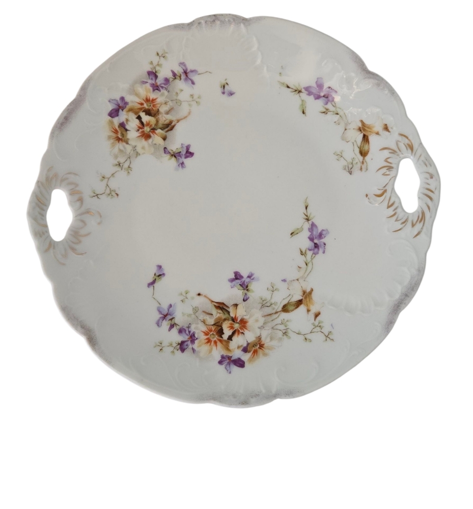 Wheelock Germany Floral Porcelain Decorative Platter 9"